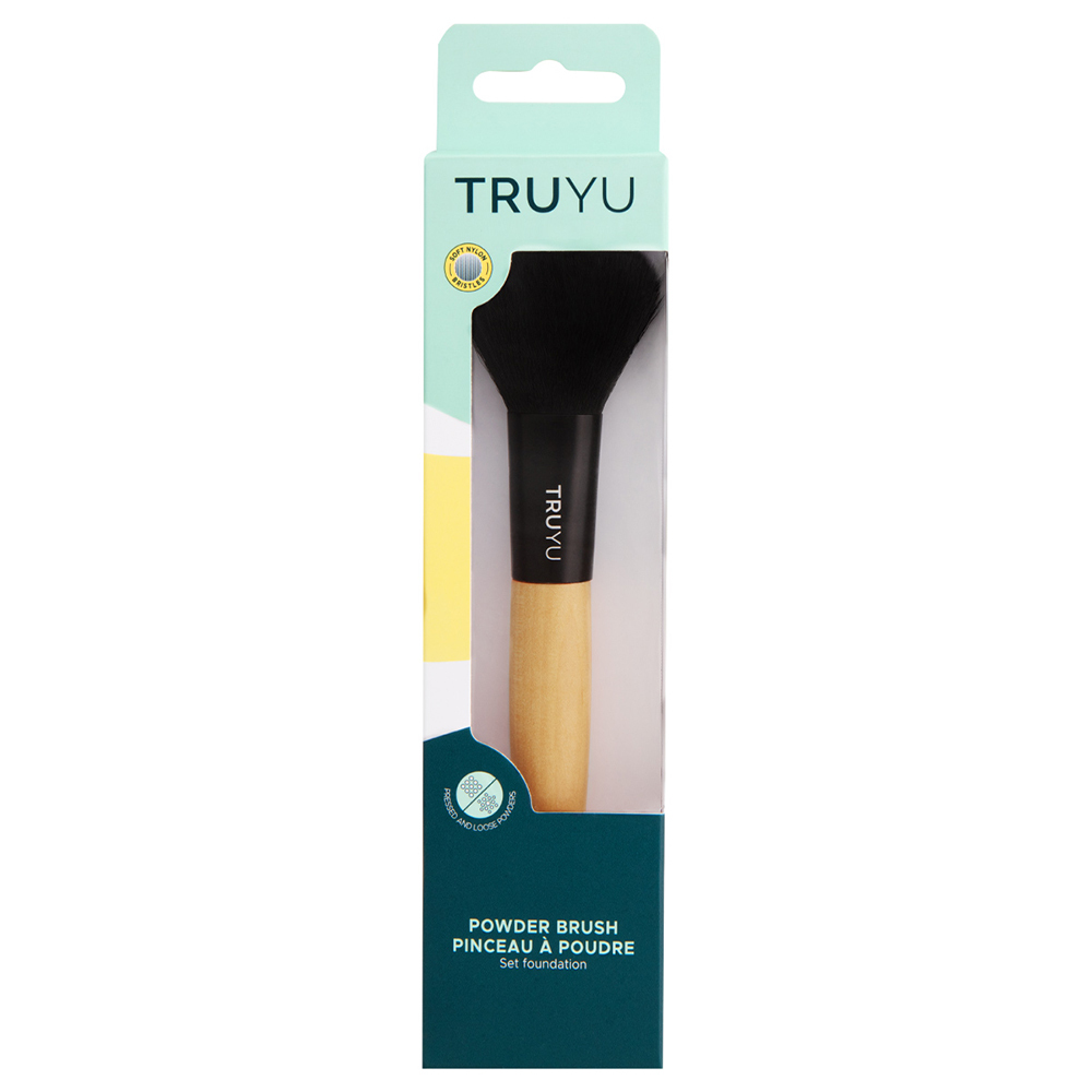 트루유 TRUYU 파우더 브러쉬 파우더브러쉬로 맑게 피부를 연출하고 메이크업을 고정하세요. 푹신한 모로 제작되어 쉽고 빠르게 제품을 도포하고 블렌딩해 자연스러운 커버력으로 마무리할 수 있습니다.